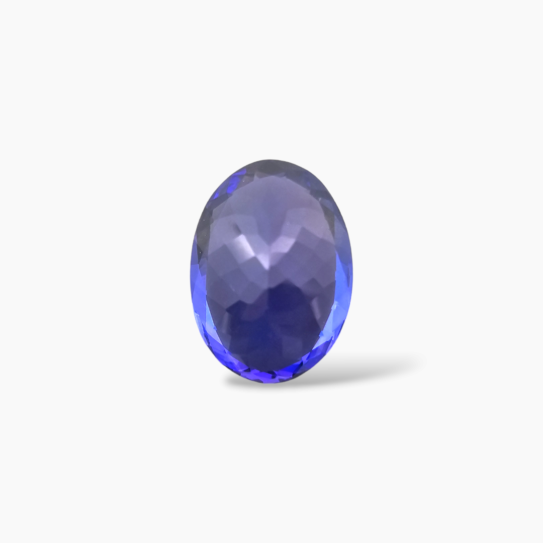 Natural Tanzanite Stone Oval 6.77 Carats in 14 by 10 MM for Sale
