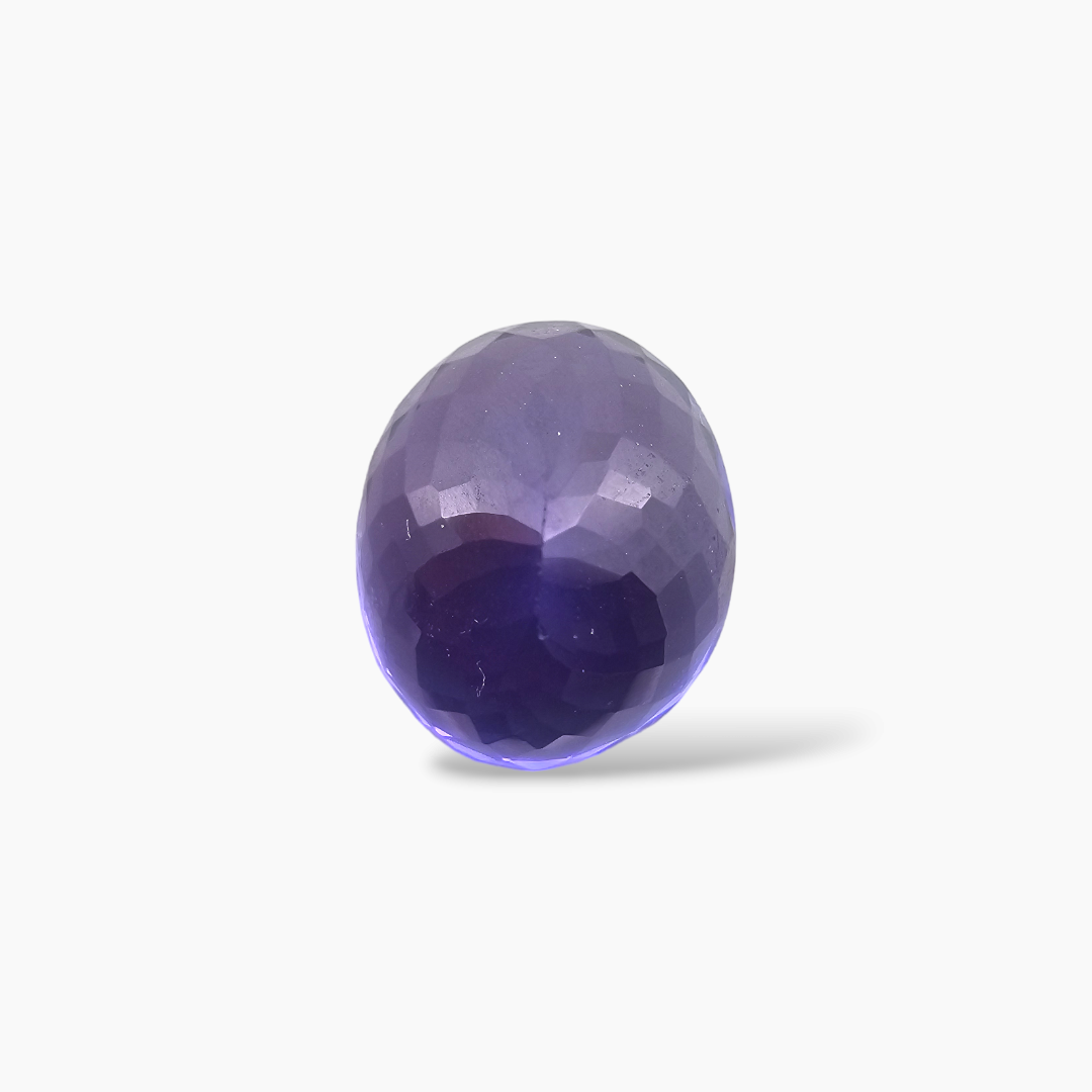 Natural Tanzanite Oval Stone in 6.7 Carats with 11 by 9 MM for Sale