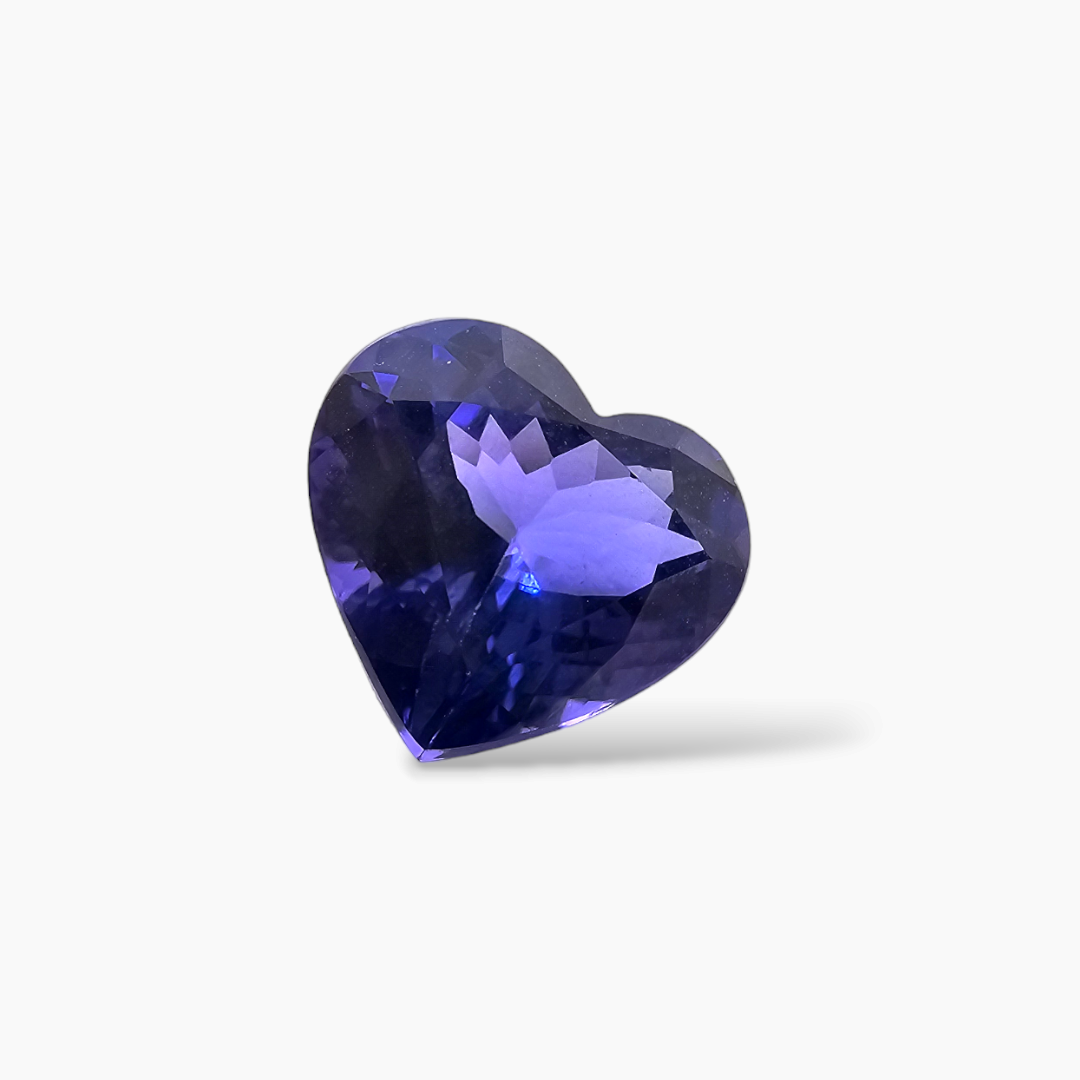 Natural Tanzanite Gemstone Heart Cut Shape in 6.23 Carats Weight
