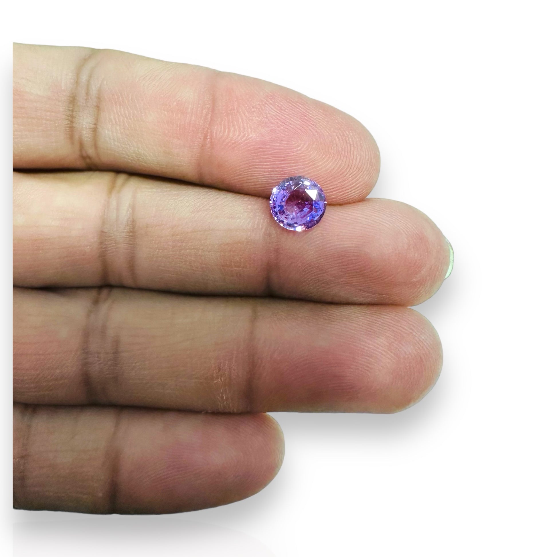Pink Sapphire Stone Srilanka Round 2.09 Carats 7.5MM
