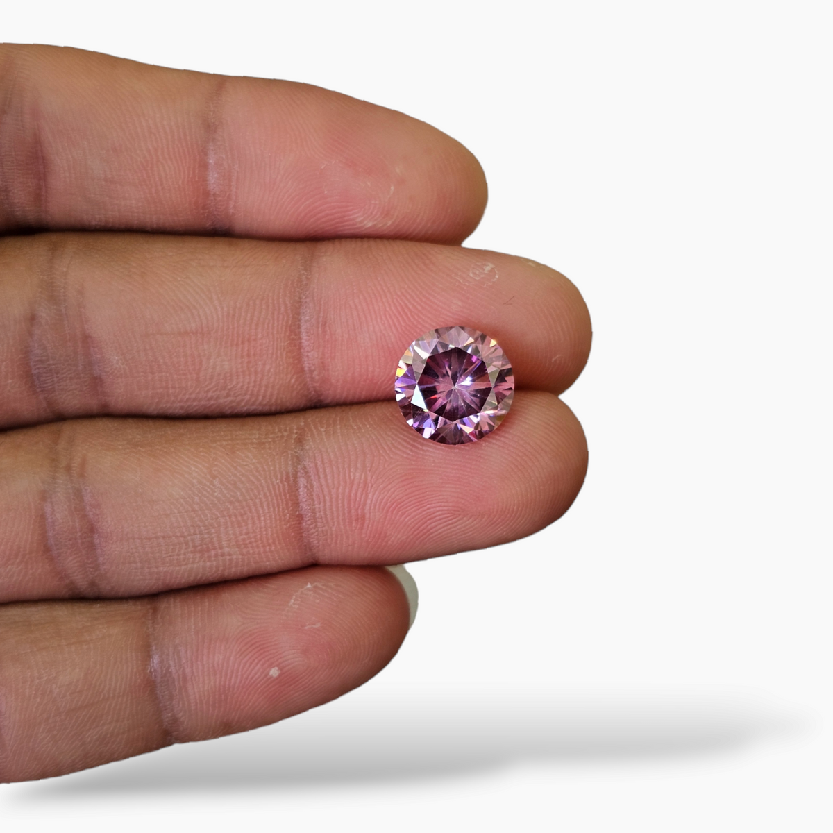 Moissanite Diamond Round Shape 5.02 Carats Weight in 11 mm Size