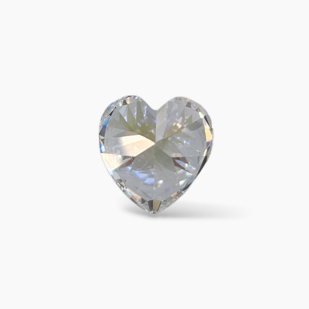 Moissanite Diamond in Heart Shape with 4.86 Carats Weight