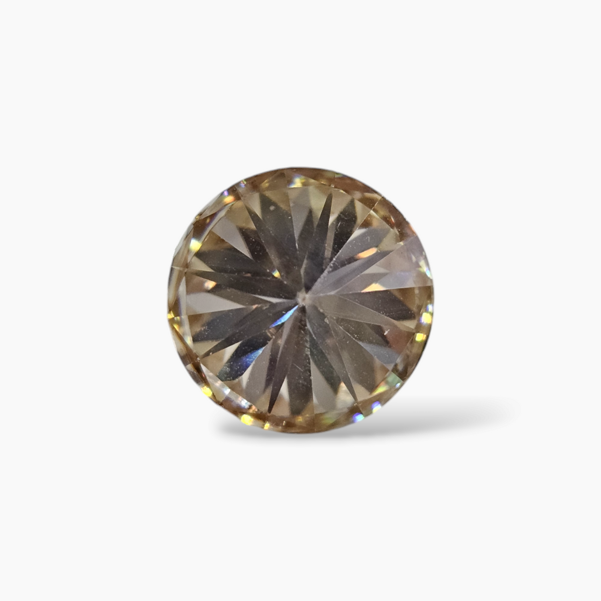 Loose Moissanite Stone Round in 8.46 Carats White Color