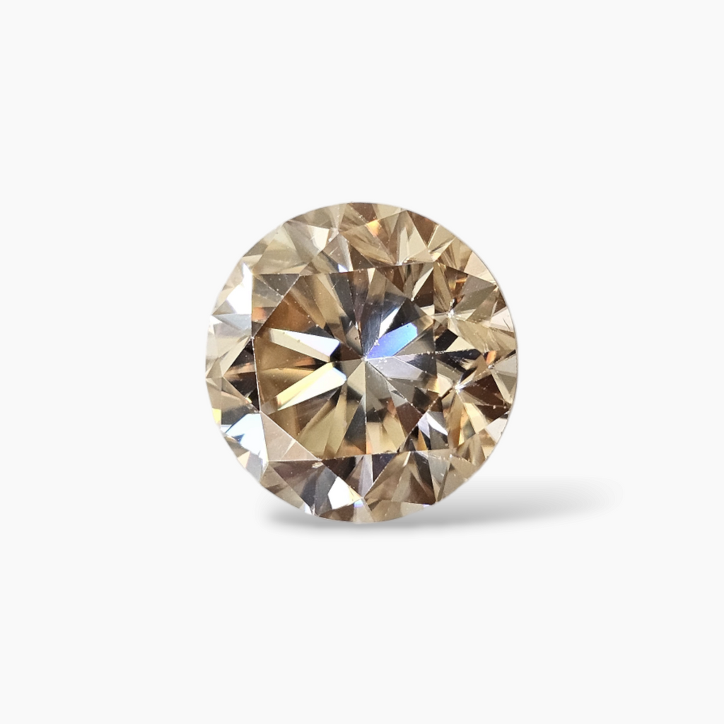 Loose Moissanite Stone Round in 8.46 Carats White Color
