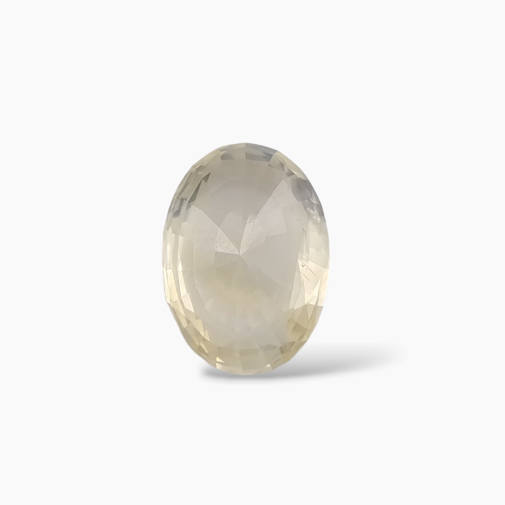 Natural Yellow Sapphire Gemstone 6.36 Carats Oval Cut Shape