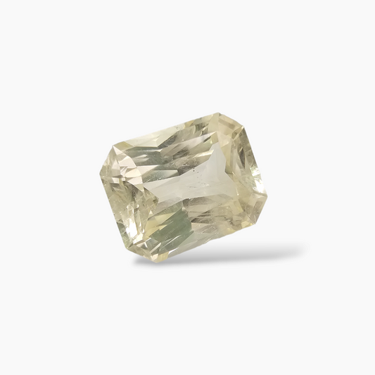Natural Yellow Sapphire Gemstone 6.58 Crats Emerald Cut Shape