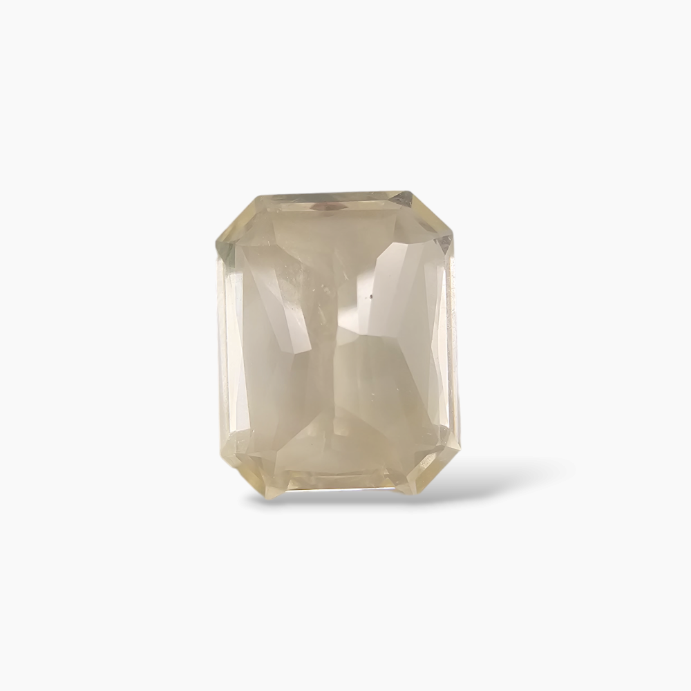 Natural Yellow Sapphire Gemstone 6.58 Crats Emerald Cut Shape