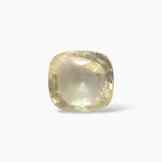 Natural Yellow Sapphire Gemstone 6.96  Carats Cushion Cut Shape