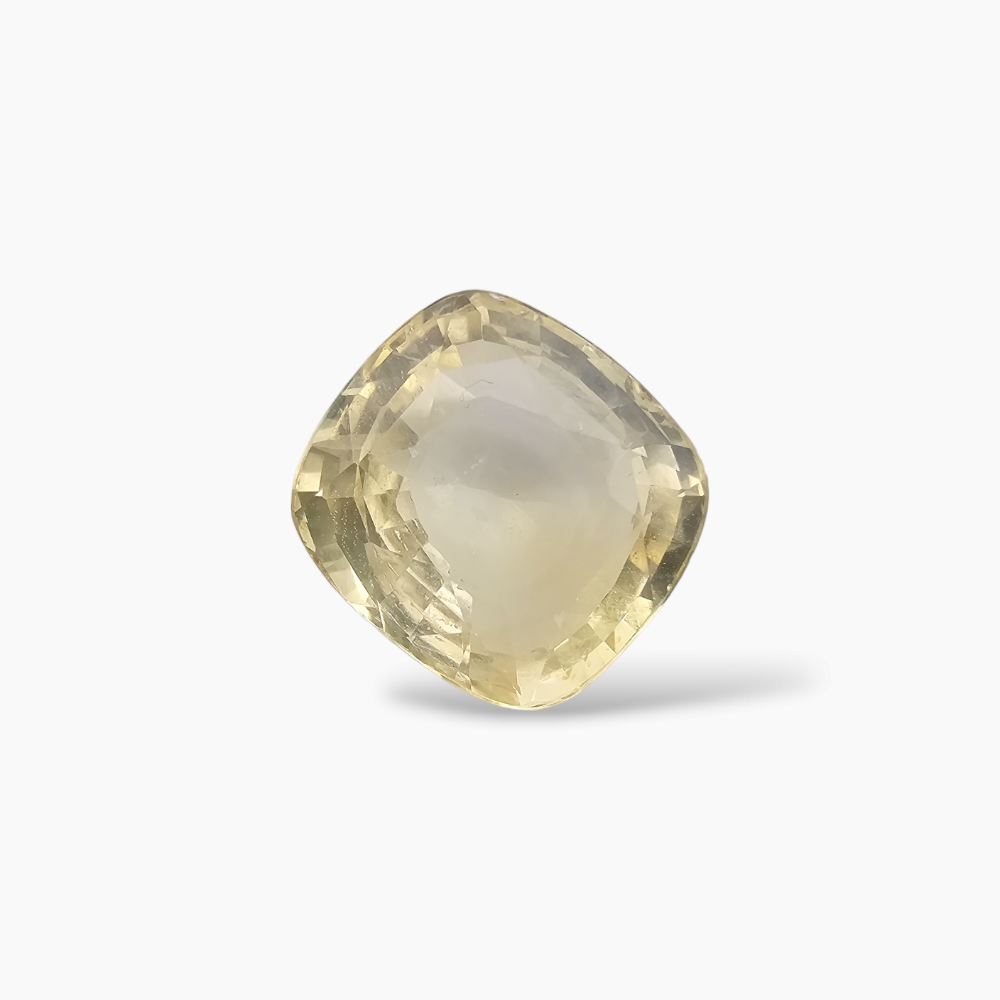 Natural Yellow Sapphire Gemstone 6.96  Carats Cushion Cut Shape