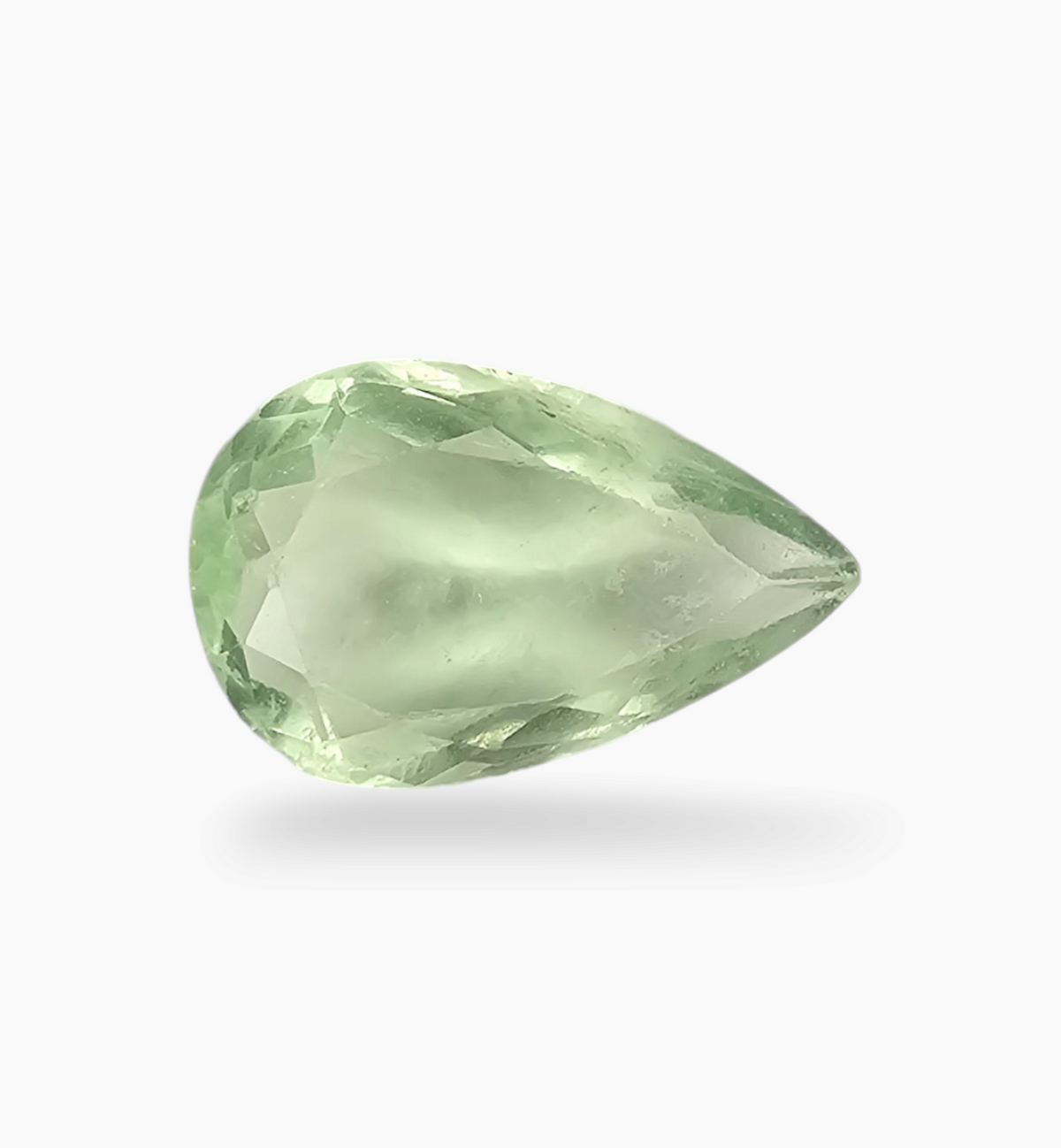 Natural Fluorite Stone 7.52 Carats Pear Shape ( 6.2x10.5mm )