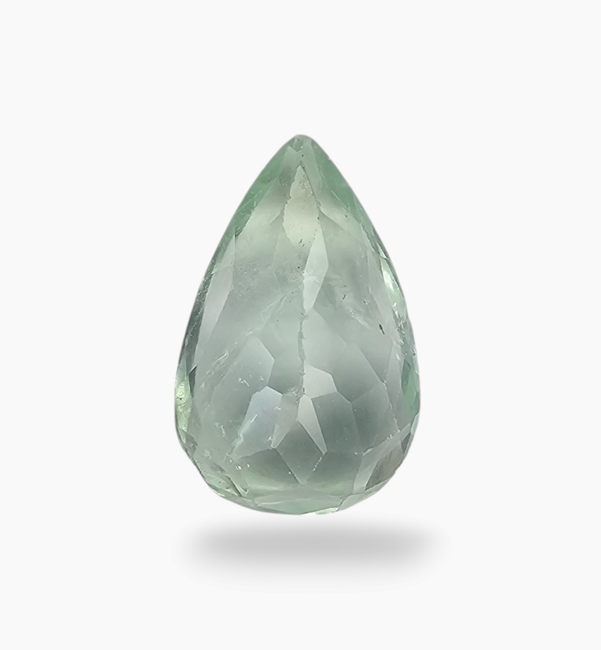 Natural Fluorite Stone 7.52 Carats Pear Shape ( 6.2x10.5mm )