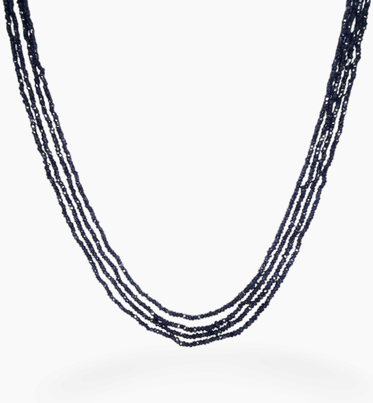 Blue Sapphire Gemstone Beads 127.94 Carats 2-4mm Round Shape