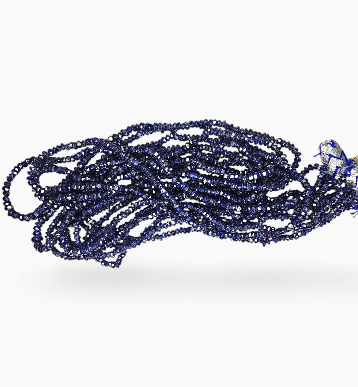 Blue Sapphire Gemstone Beads 127.94 Carats 2-4mm Round Shape