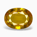 Yellow Sapphire Precious Stone in Oval 7.57 Carats From Thailand 15x11.5 mm