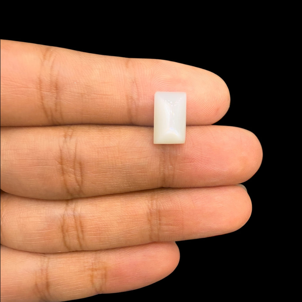 Milky Moonstone Rectangle Cabcochon 6.06 Carats