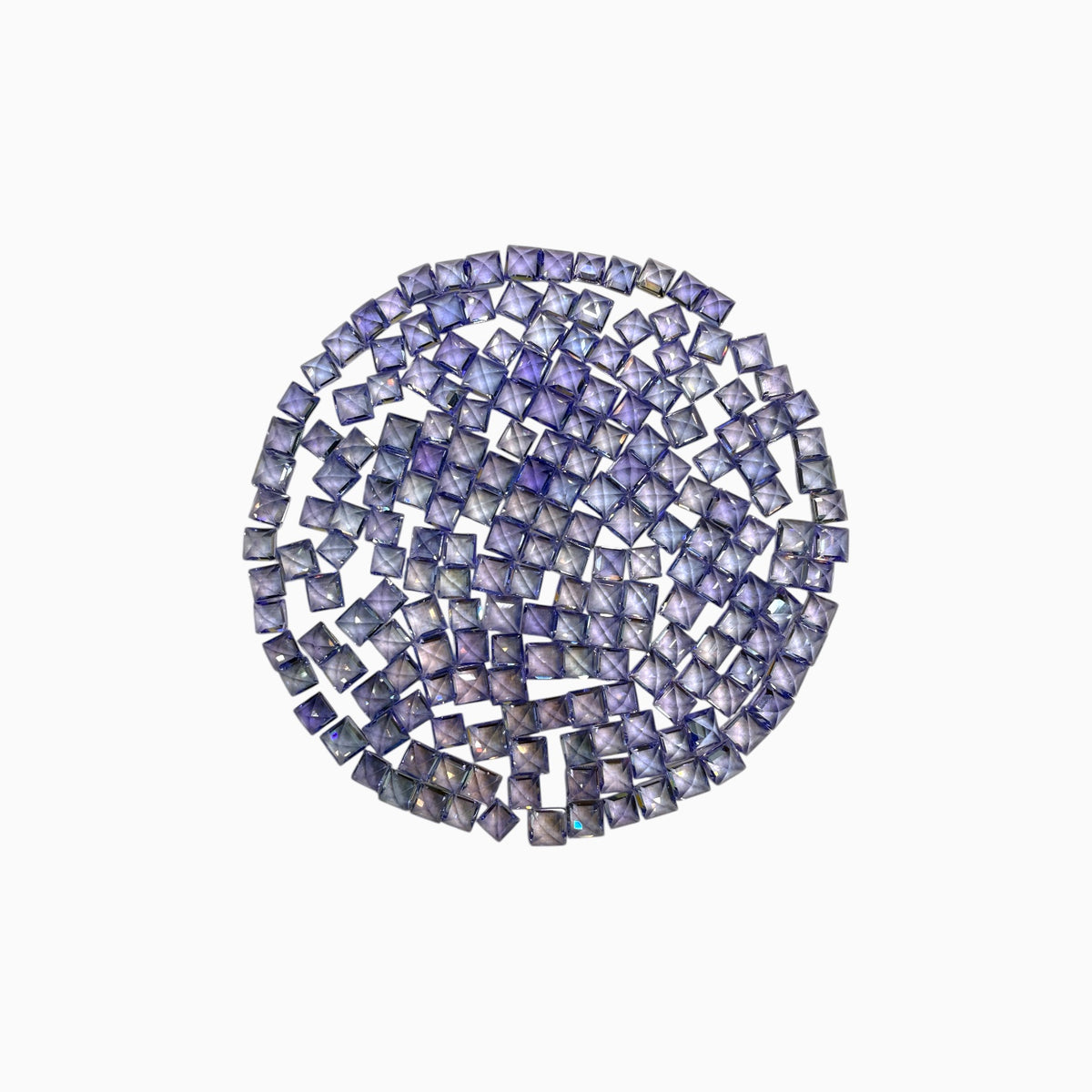 Tanzanite Princess Stone From 3.5 mm - 4 mm,  0.18 - 0.30 Carats Lot