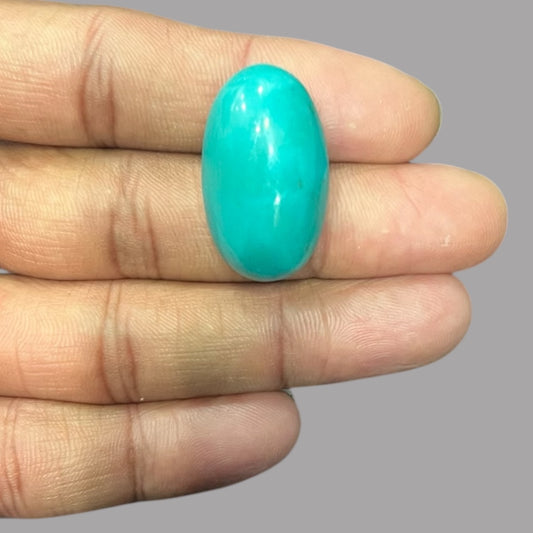 Real Turquoise Stone 33.17 Carats 29.3 x 17.4 x 10.9 mm in Oval