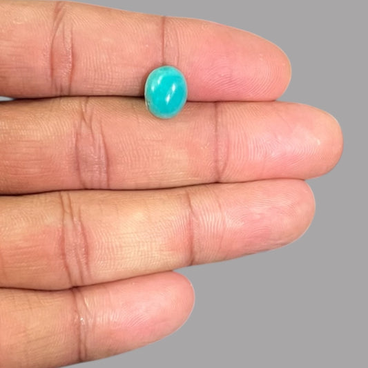 Natural Turquoise 2.98Carats 10.6 x 8.6 x 5.5 mm in Oval 