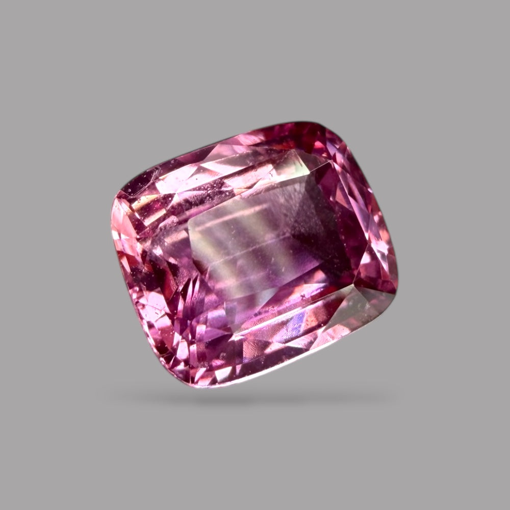 Cushion Cut Shape in Pink Sapphire Gemstone 2.03 Carats &  7.30 x 6.17 x 3.98 mm Size