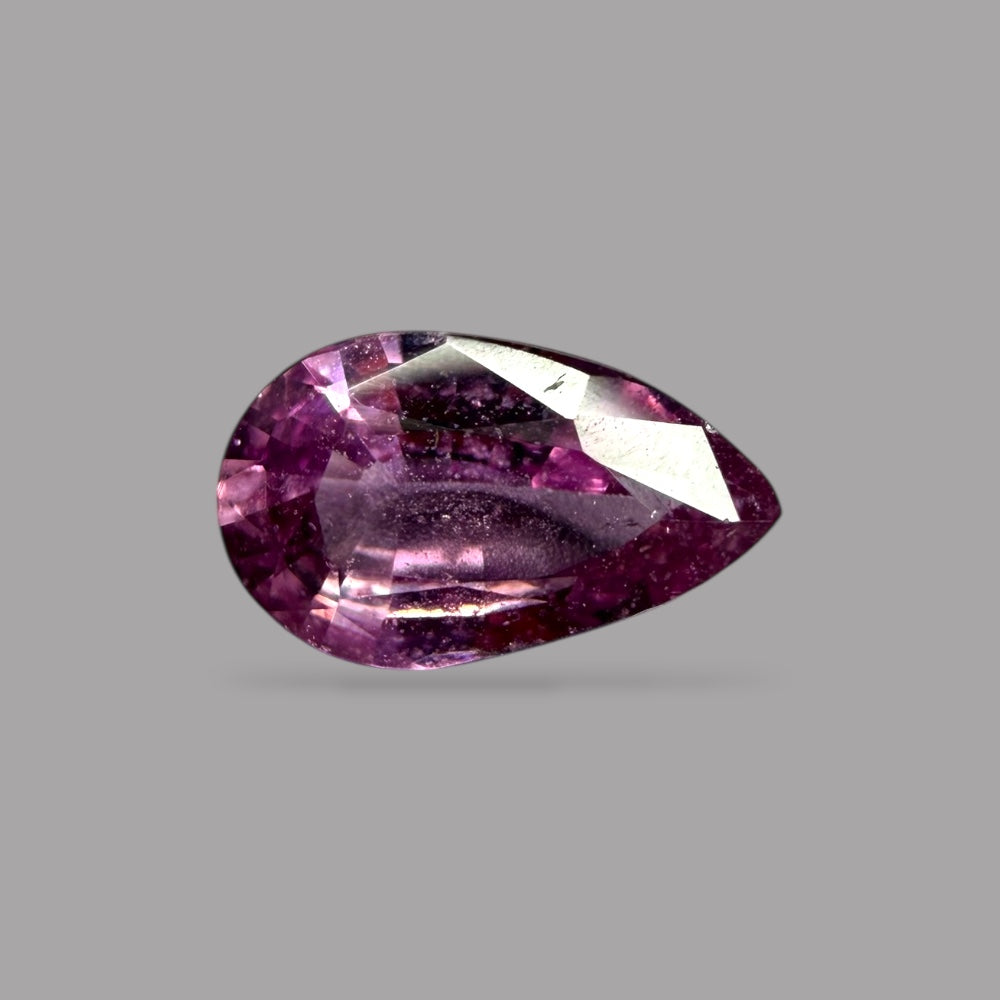 Pear Shape in Pink Sapphire Gemstone 0.79 Carats & 7.6 x 4.6 mm Size