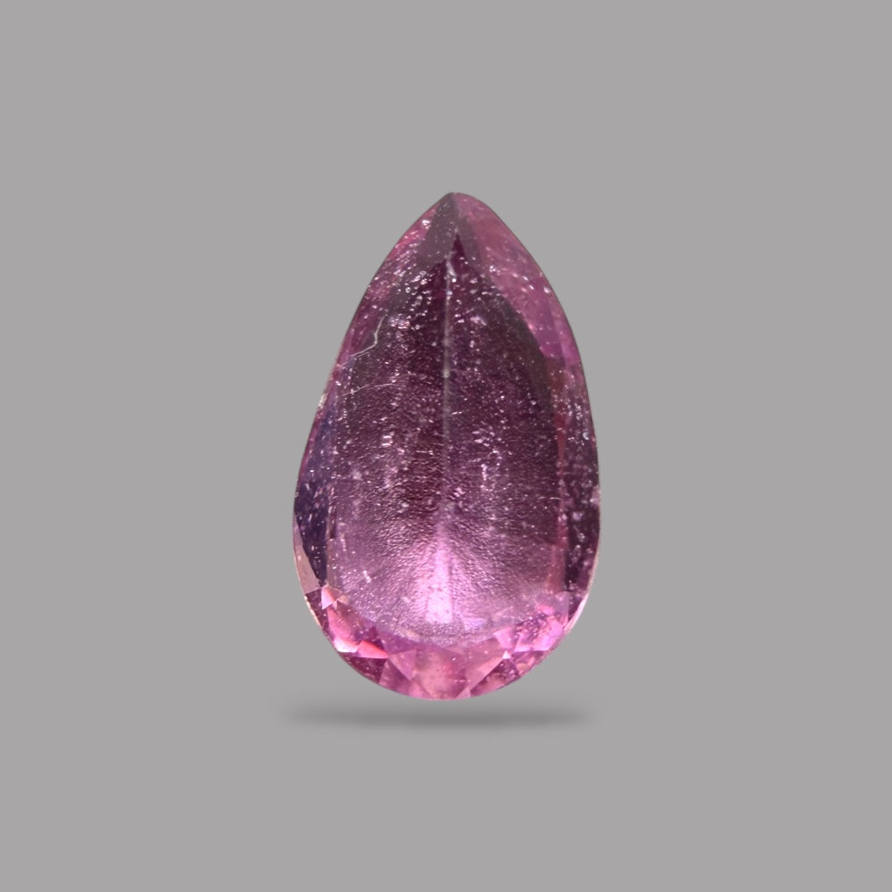 Pear Shape in Pink Sapphire Gemstone 0.79 Carats & 7.6 x 4.6 mm Size