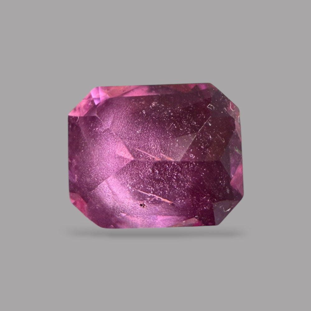 Emerald Cut Shape in Pink Sapphire Gemstone 1.59 Carats & 7.4 x 6.1 × 3.7 mm Size