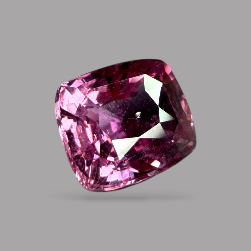 Cushion Cut Shape in Pink Sapphire Gemstone 2.01 Carats & 7.4 x 6.4 mm Size