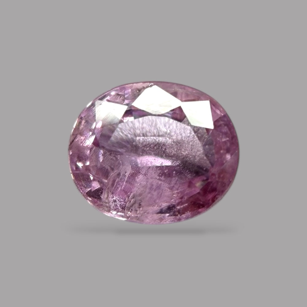 Oval Shape in Natural Pink Sapphire Gemstone 0.42 Carats & 4.7 x 3.9 mm Size