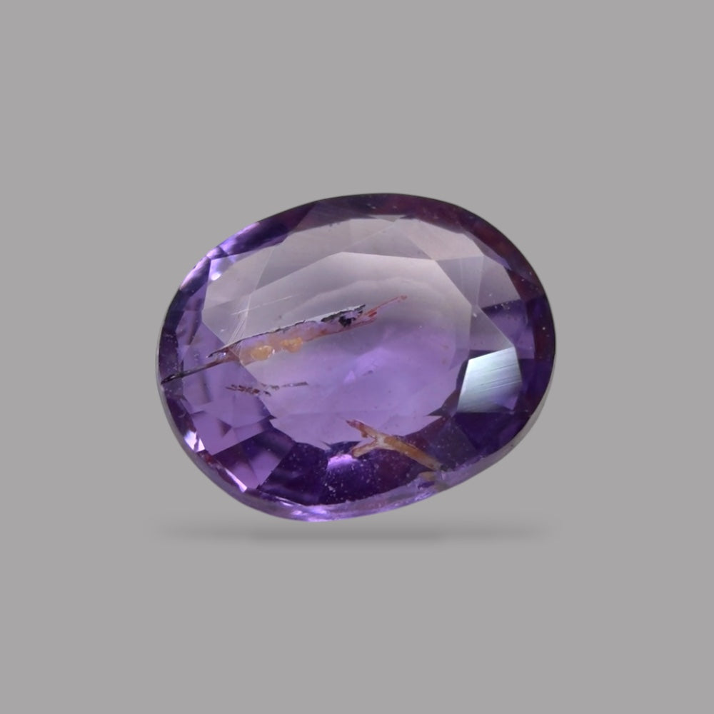 Oval Shape in Natural MediumPurple Sapphire Gemstone 0.71 Carats & 6.2 x 5 mm Size