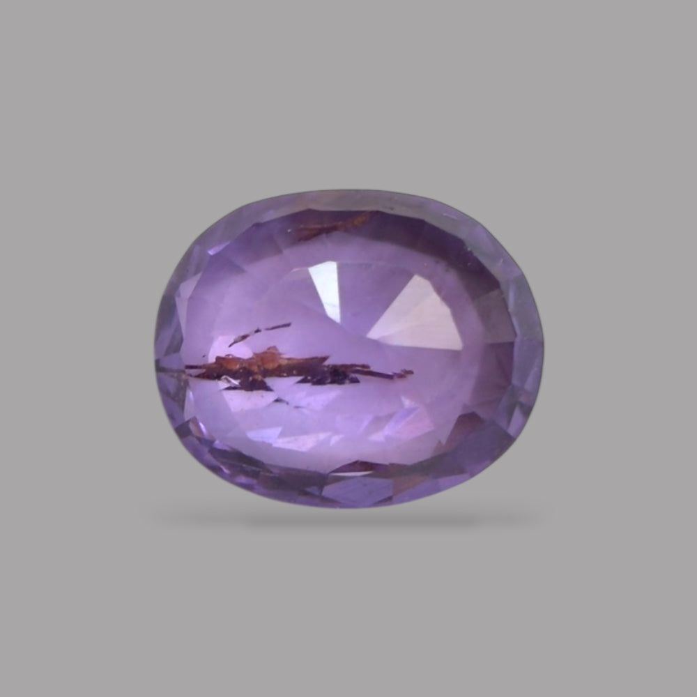 Oval Shape in Natural MediumPurple Sapphire Gemstone 0.71 Carats & 6.2 x 5 mm Size