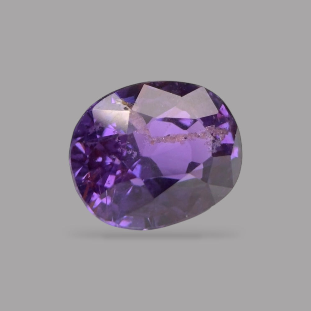 Oval Shape in Natural RebeccaPurple Sapphire Gemstone 0.95 Carats & 5.9 x 4.7 mm Size