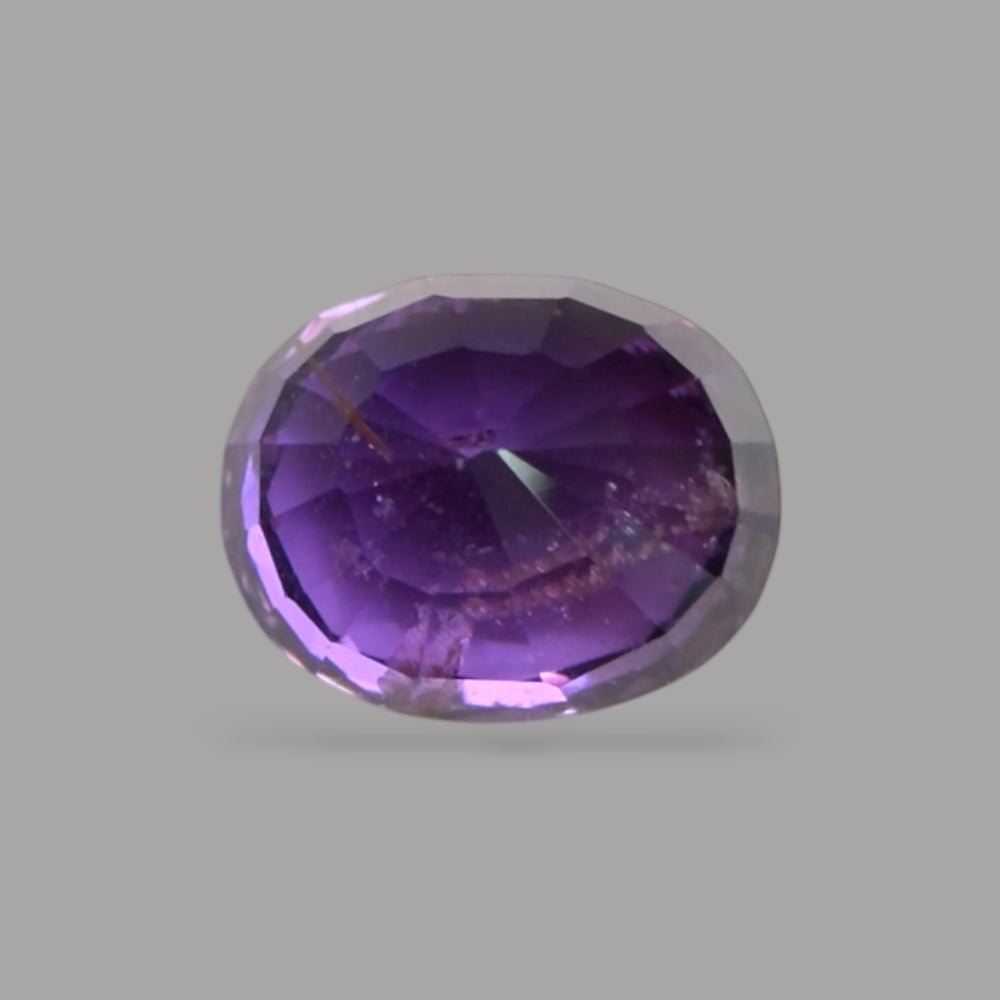 Oval Shape in Natural RebeccaPurple Sapphire Gemstone 0.95 Carats & 5.9 x 4.7 mm Size