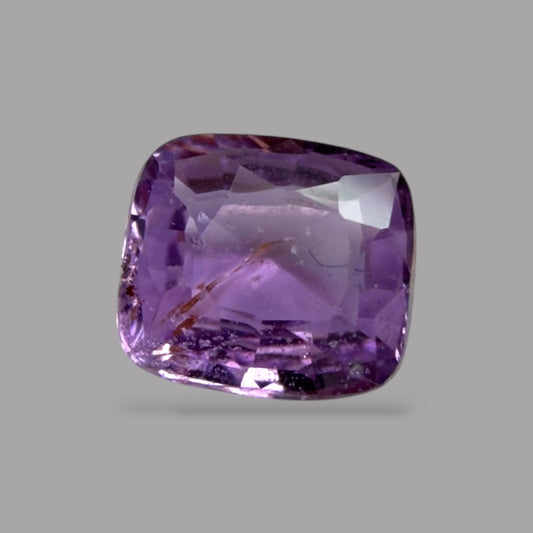 Cushion Cut Shape in Purple Sapphire Gemstone 0.56 Carats & 5.2 x 4.7 mm Size