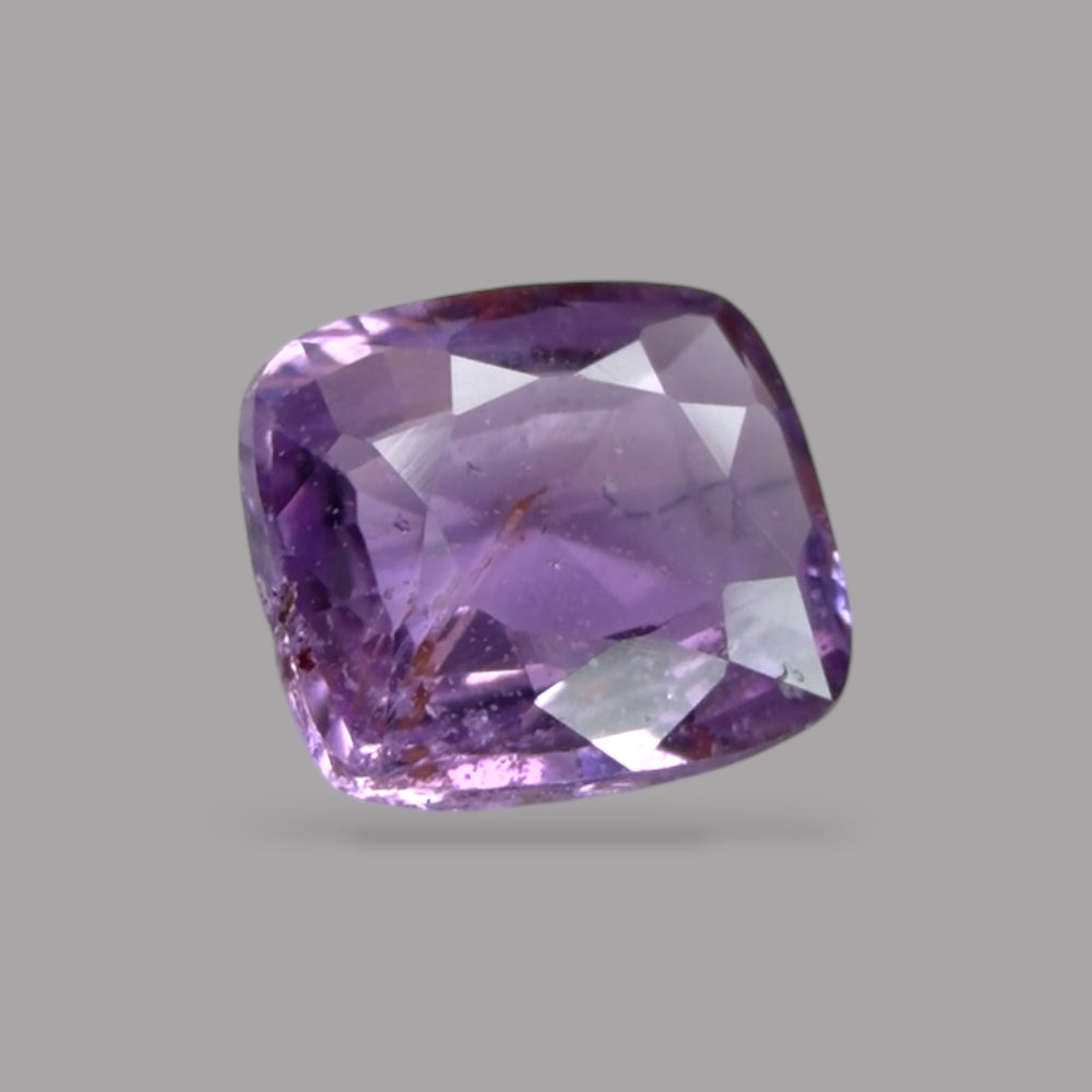 Cushion Cut Shape in Purple Sapphire Gemstone 0.56 Carats & 5.2 x 4.7 mm Size