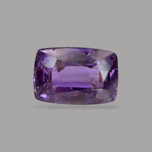 Cushion Cut Shape in Purple Sapphire Gemstone 0.91 Carats & 6.5 x 4.4 mm Size
