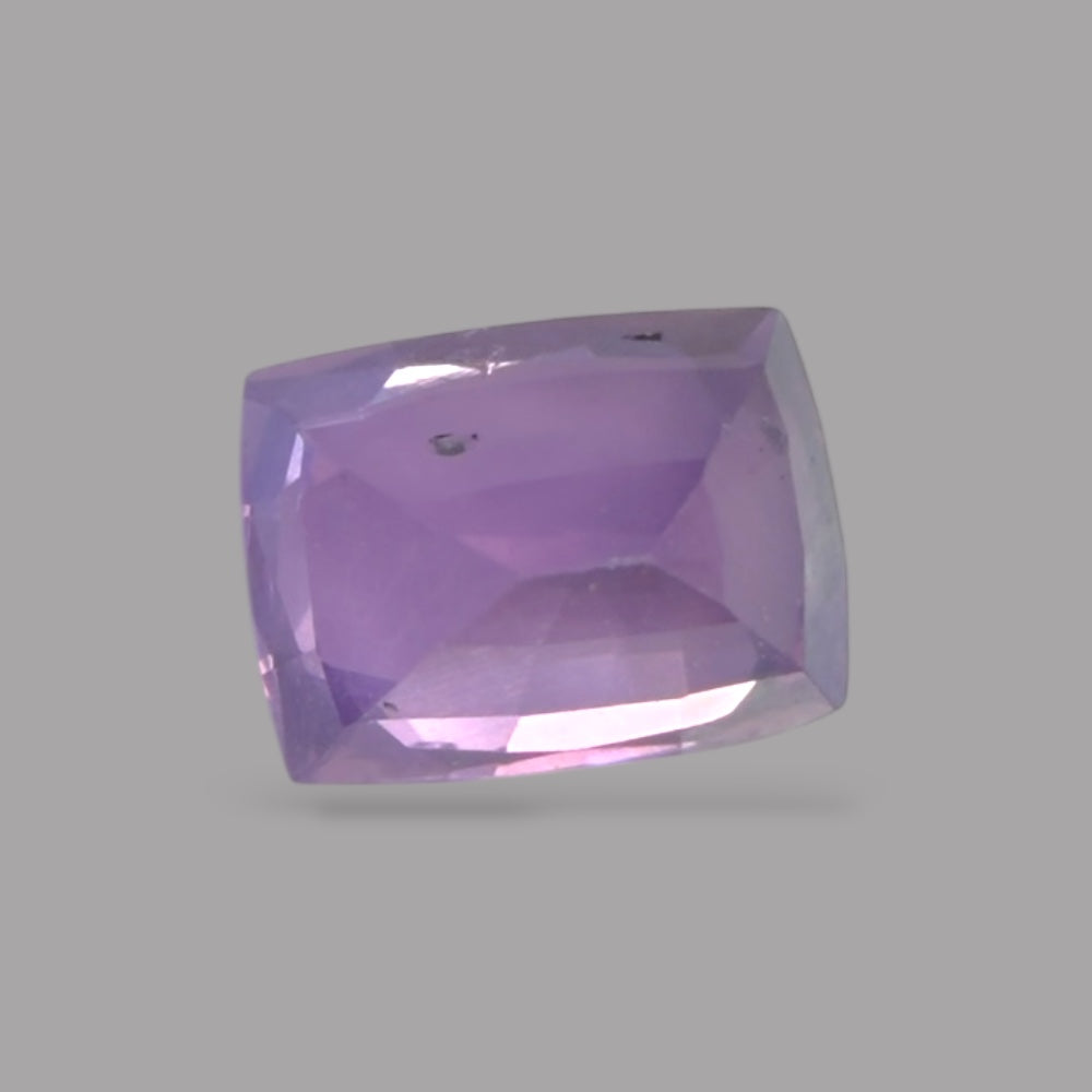 Cushion Cut Shape in Purple Sapphire Gemstone 0.82 Carats & 5.6 x 4.2 mm Size