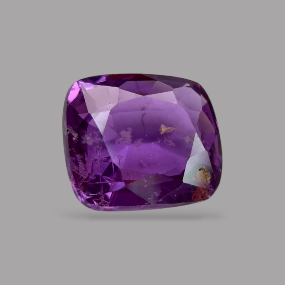 Cushion Cut Shape in Purple Sapphire Gemstone 0.86 Carats & 5.8 x 5 mm Size