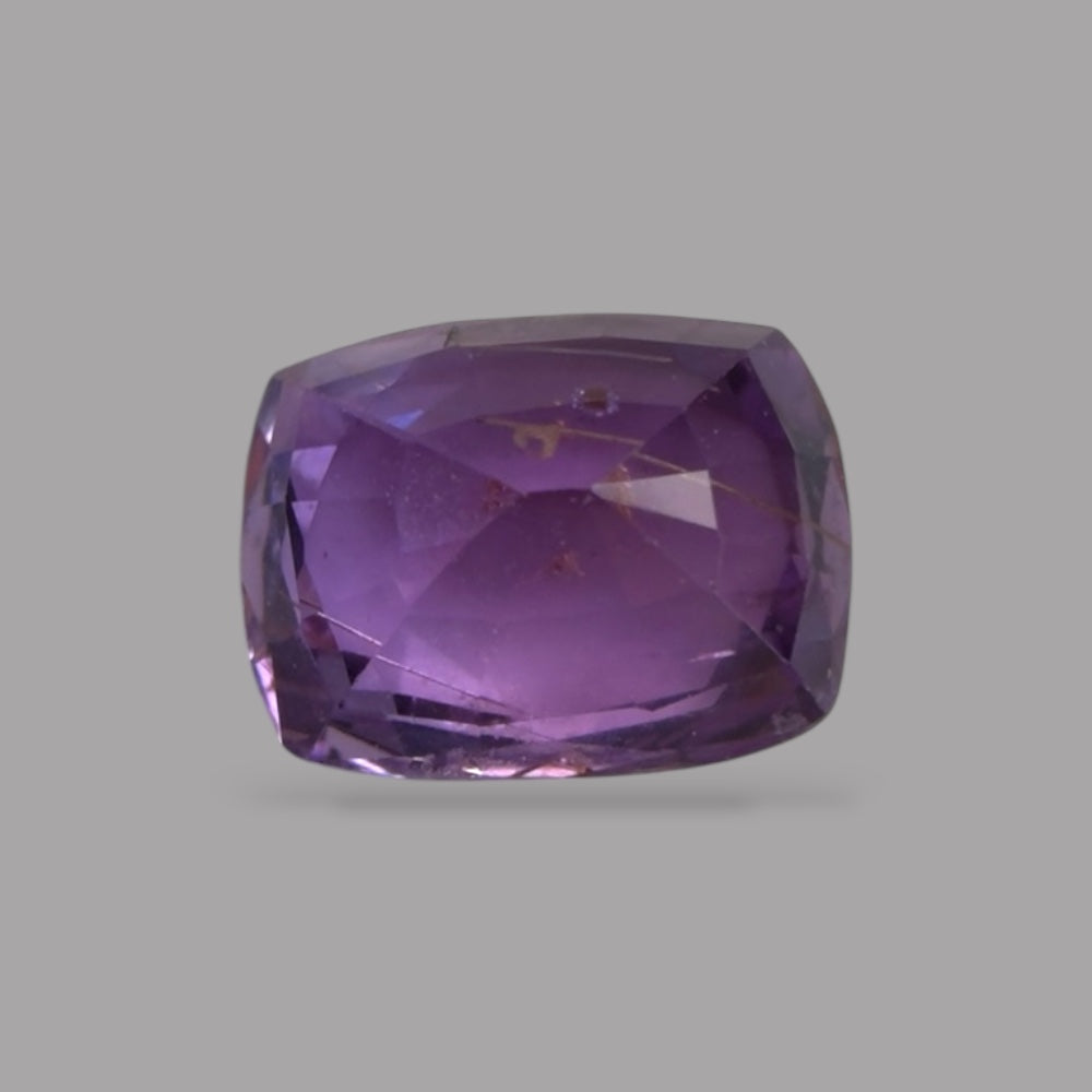 Cushion Cut Shape in Purple Sapphire Gemstone 0.74 Carats & 5.8 x 4.5 mm Size