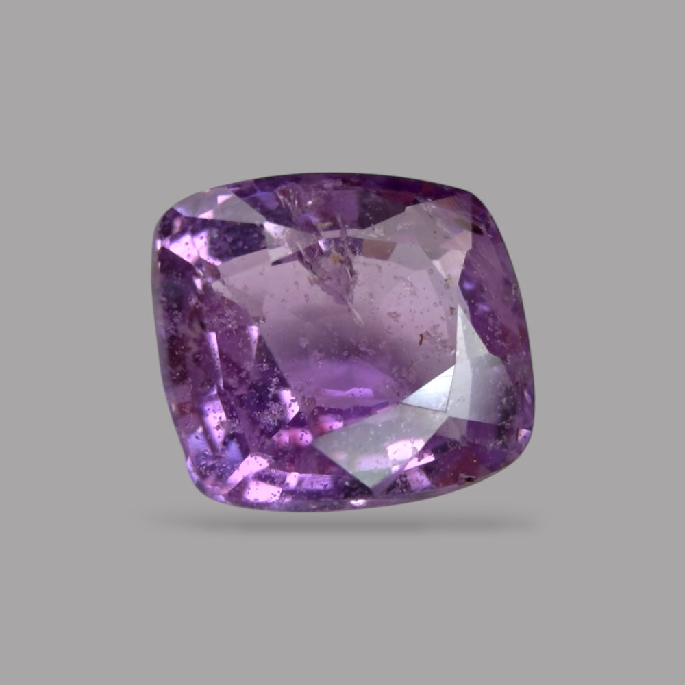 Cushion Cut Shape in Purple Sapphire Gemstone 1.11 Carats & 6 x 5.5 mm Size