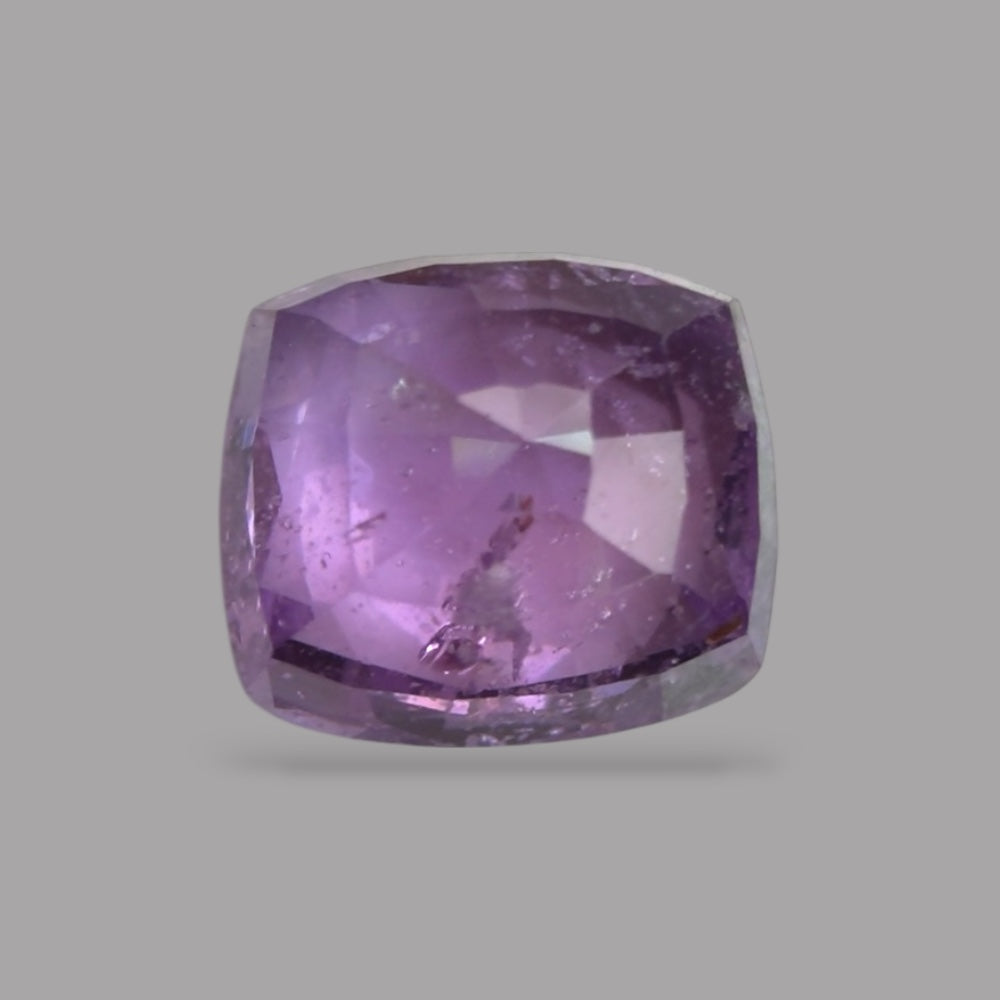 Cushion Cut Shape in Purple Sapphire Gemstone 1.11 Carats & 6 x 5.5 mm Size
