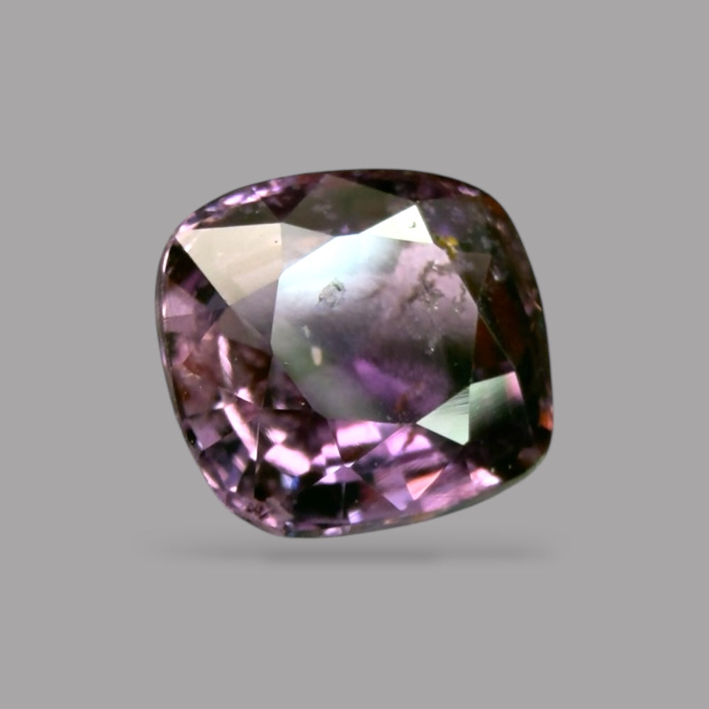 Cushion Cut Shape in Purple Sapphire Gemstone 0.78 Carats & 5.3 x 4.9 mm Size