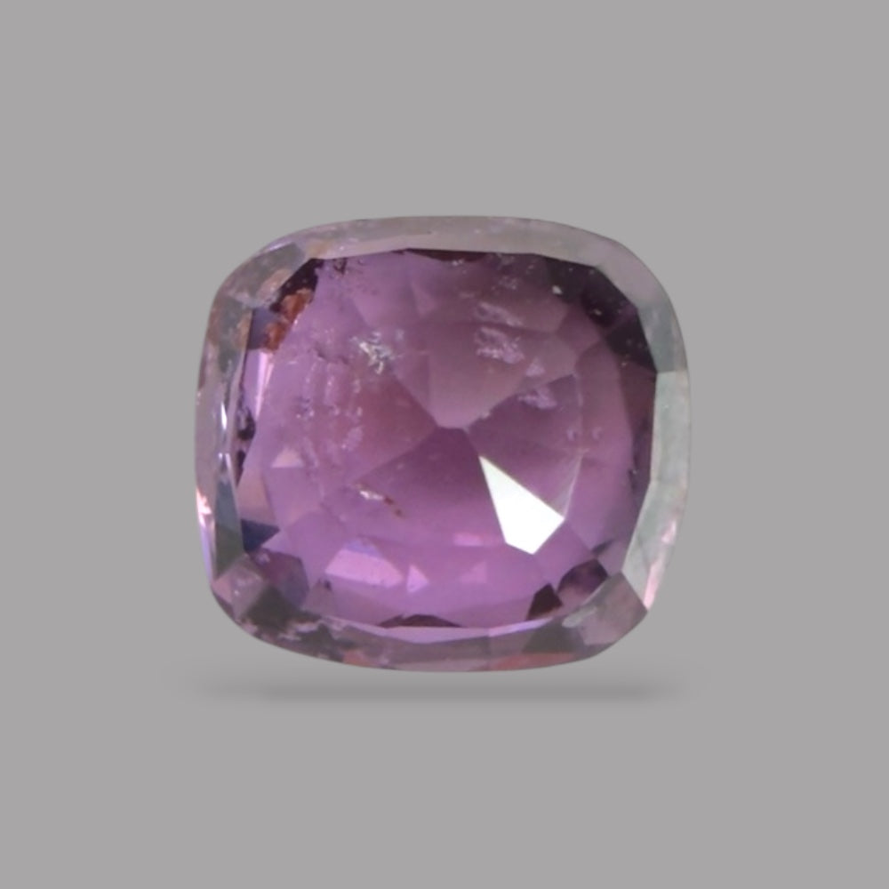 Cushion Cut Shape in Purple Sapphire Gemstone 0.78 Carats & 5.3 x 4.9 mm Size