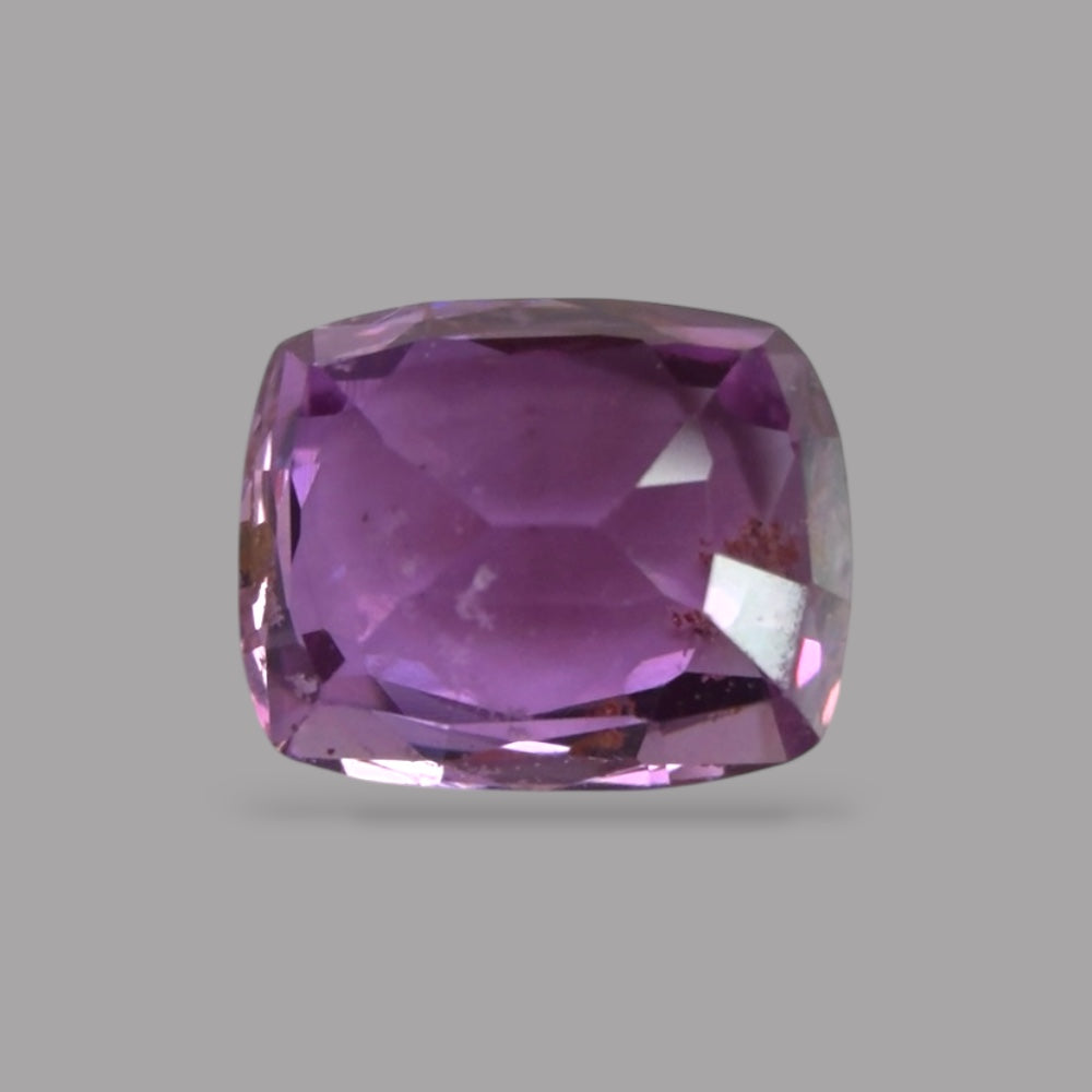 Cushion Cut Shape in Purple Sapphire Gemstone 0.65 Carats & 5.5 x 4.4 mm Size