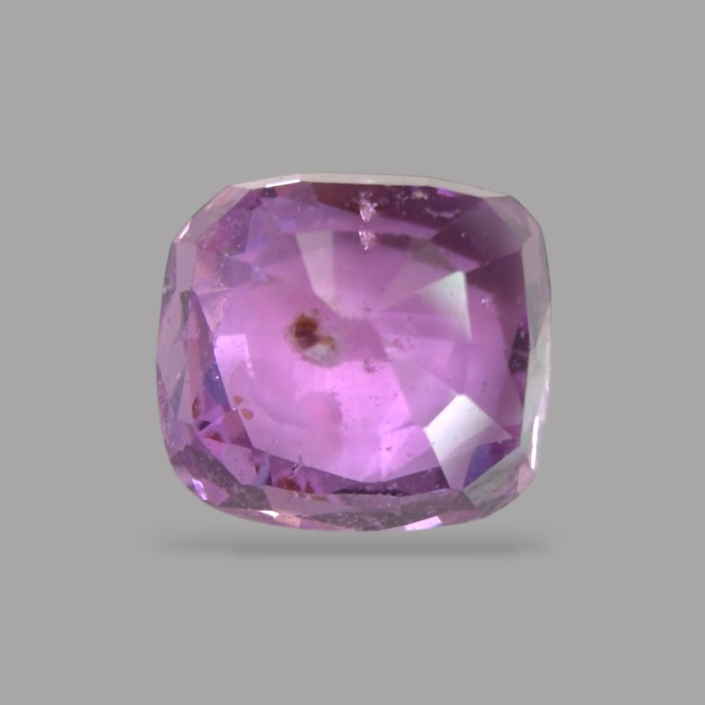 Cushion Cut Shape in Purple Sapphire Gemstone 0.66 Carats & 5.2 x 4.7 mm Size