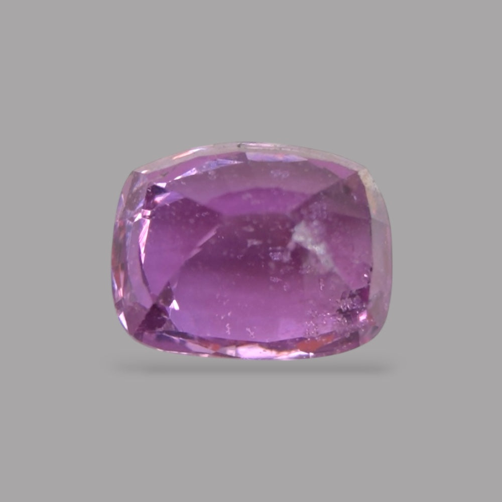Cushion Cut Shape in Purple Sapphire Gemstone 0.69 Carats & 5.3 x 4.1 mm Size