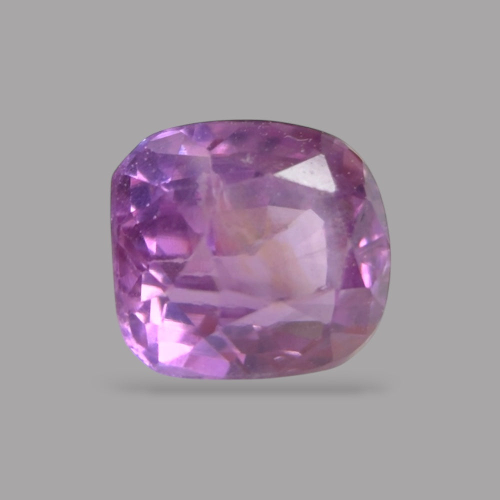 Cushion Cut Shape in Purple Sapphire Gemstone 0.58 Carats & 4.5 x 4 mm Size