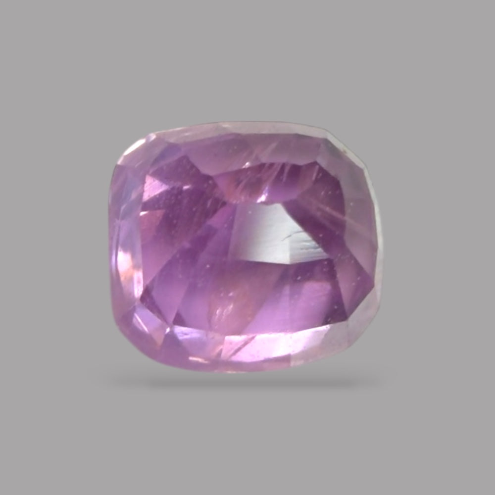Cushion Cut Shape in Purple Sapphire Gemstone 0.58 Carats & 4.5 x 4 mm Size