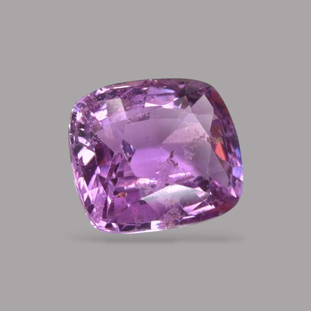 Cushion Cut Shape in Purple Sapphire Gemstone 1.20 Carats & 6.4 x 5.5 mm Size