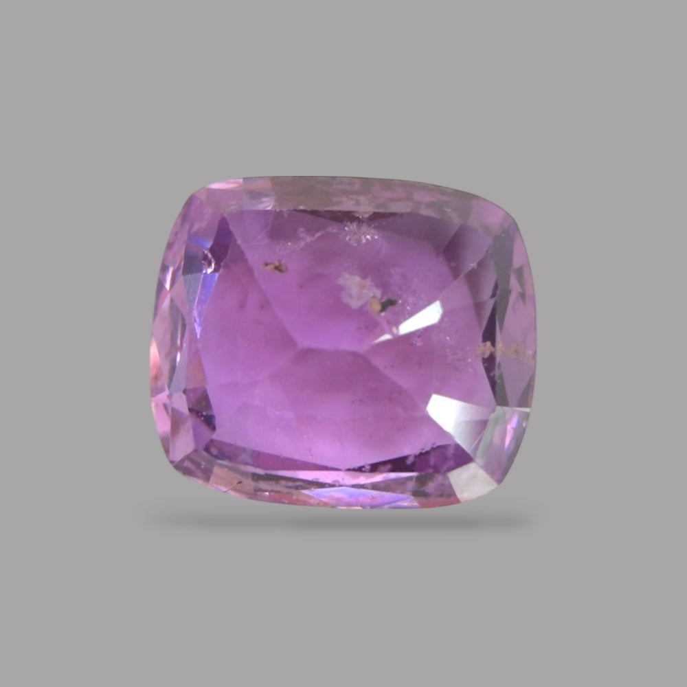Cushion Cut Shape in Purple Sapphire Gemstone 1.20 Carats & 6.4 x 5.5 mm Size