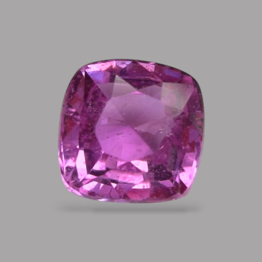 Cushion Cut Shape in Pink Sapphire Gemstone 0.74 Carats & 4.8 mm Size
